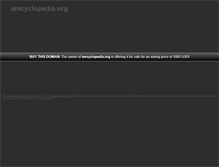 Tablet Screenshot of amcyclopedia.org